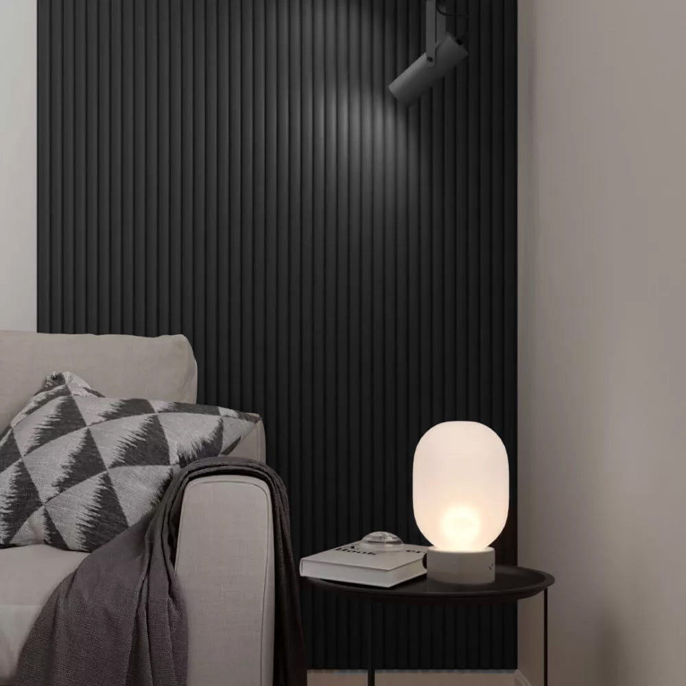 3D Wall Panel MDF Wave ST 805090 Black Edition Με Πηχάκια 2750mm x 119mm x 16mm