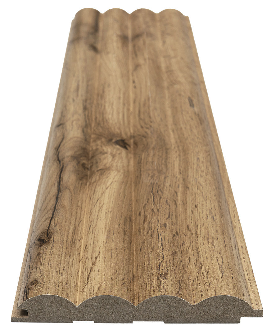 3D Wall Panel MDF Wave ST 808090 Pecan Με Πηχάκια 2750mm x 119mm x 16mm