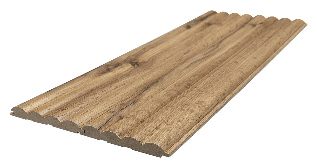 3D Wall Panel MDF Wave ST 808090 Pecan Με Πηχάκια 2750mm x 119mm x 16mm