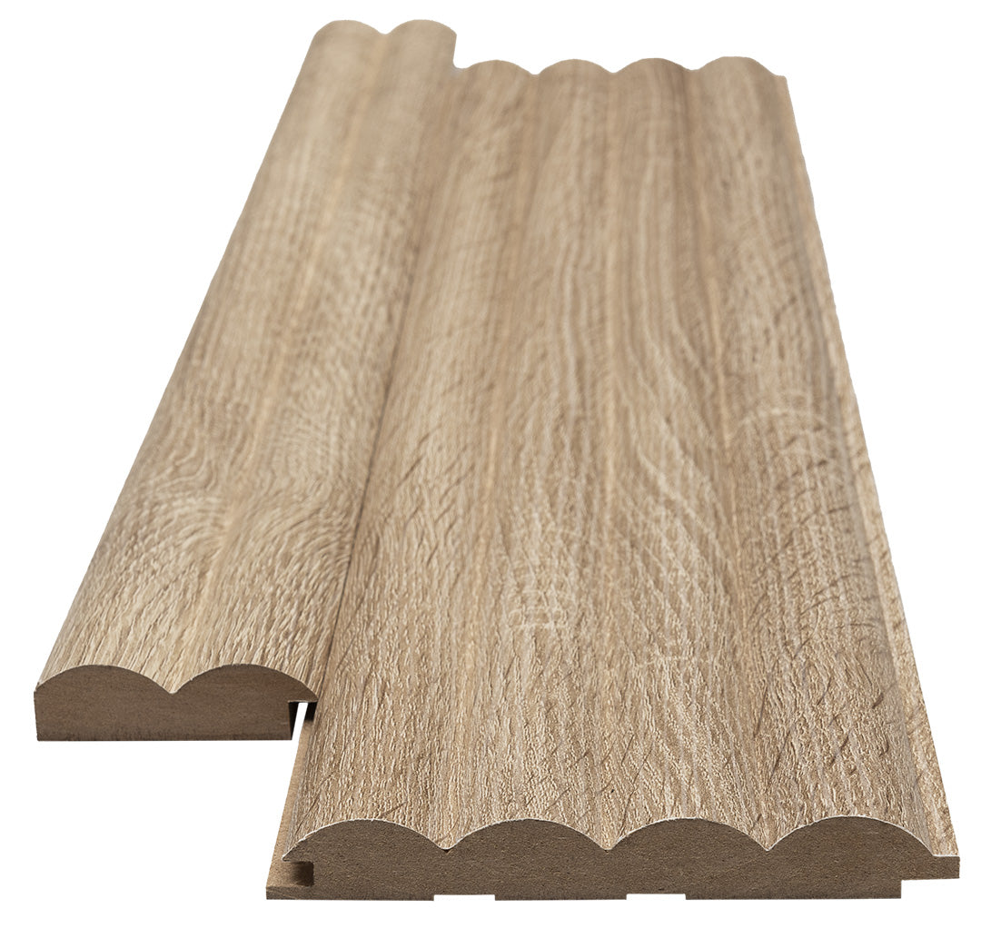 Πηχάκι Διπλό Έναρξη - Τελείωμα Για 3D Wall Panel MDF Wave ST 801050 Sonoma Oak 16mm x 77mm x 2750mm