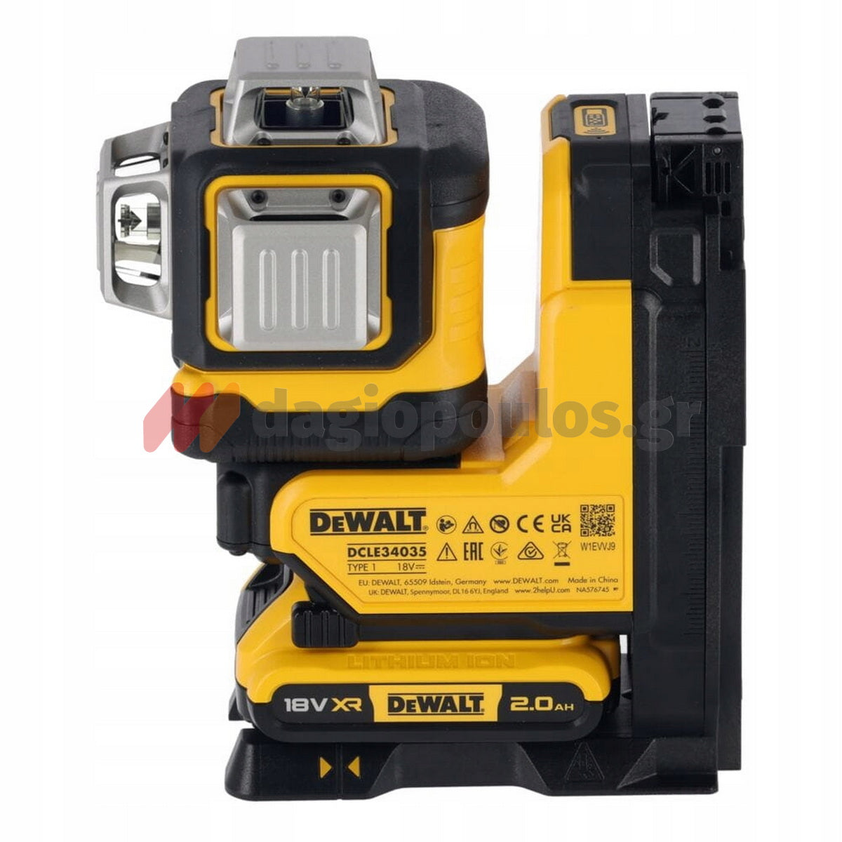 DeWalt DCLE34035B Αλφάδι Laser Πολλαπλών Γραμμών Πράσινης Δέσμης 18V Li-Ion SOLO