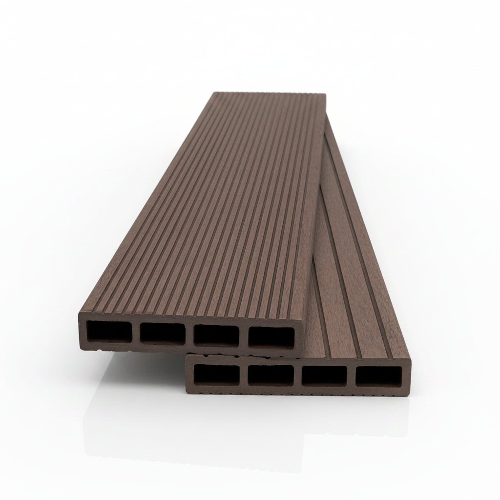 WPC Περίφραξης Διπλής Όψης 110 Dark Brown 20x110x3600mm