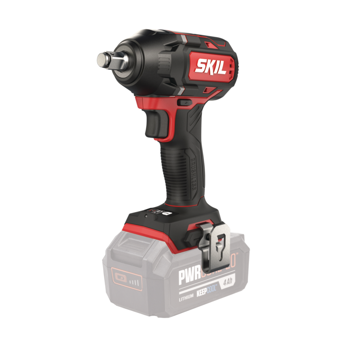 Skil 3281 CA 20V Max Brushless Μπουλονόκλειδο Μπαταρίας 1/2" 18V Li-Ion & 3111 AA Μπαταρία 4.0Ah Ταχυφορτιστής