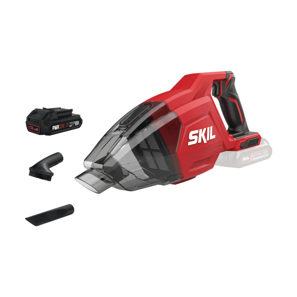 Skil 3158 CA 20V Max Φορητός Απορροφητήρας Σκουπάκι Χειρός Μπαταρίας 18V Li-Ion & 3107 AA Μπατ.2.0Ah - Φορτιστής