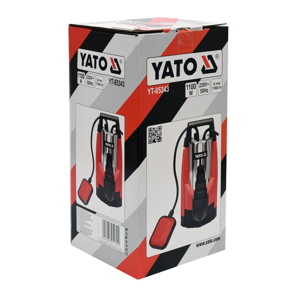 Yato YT-85343 Επαγγελματική Αντλία Βυθιζόμενη (Υποβρύχια) Ακάθαρτων Υδάτων 1100Watt Inox