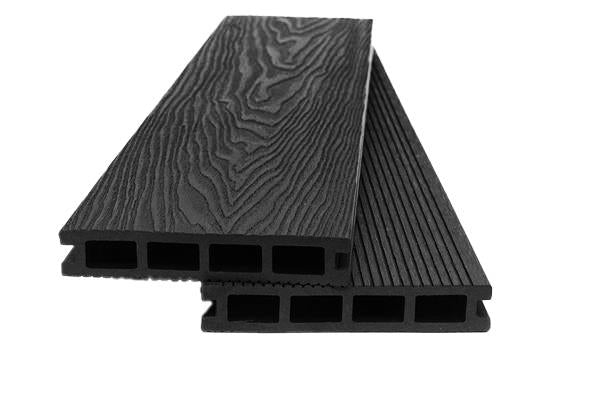 WPC Συνθετικό Δάπεδο DECK 8050 Dark Grey 25x146x3600mm Νέας Γενιάς