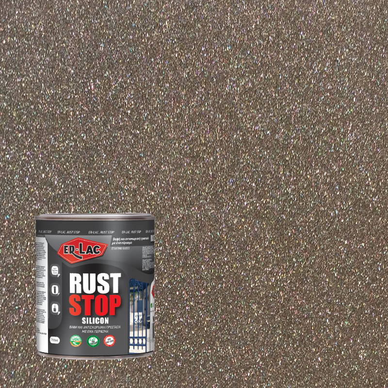 ErLac Rust Stop Silicon 3 σε 1 Ανάγλυφο Ματ Αντισκωριακό Χρώμα ΑΠΕΥΘΕΙΑΣ στη Σκουριά 559 ΧΑΛΑΖΙΑΣ