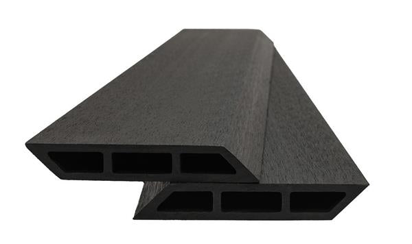 WPC Περίφραξης Διπλής Όψης 6050 Dark Grey 20x120x3600mm