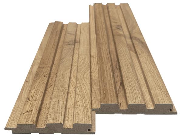 3D Wall Panel MDF Beat ST 508090 Pecan Με Πηχάκια 2750mm x 119mm x 16mm