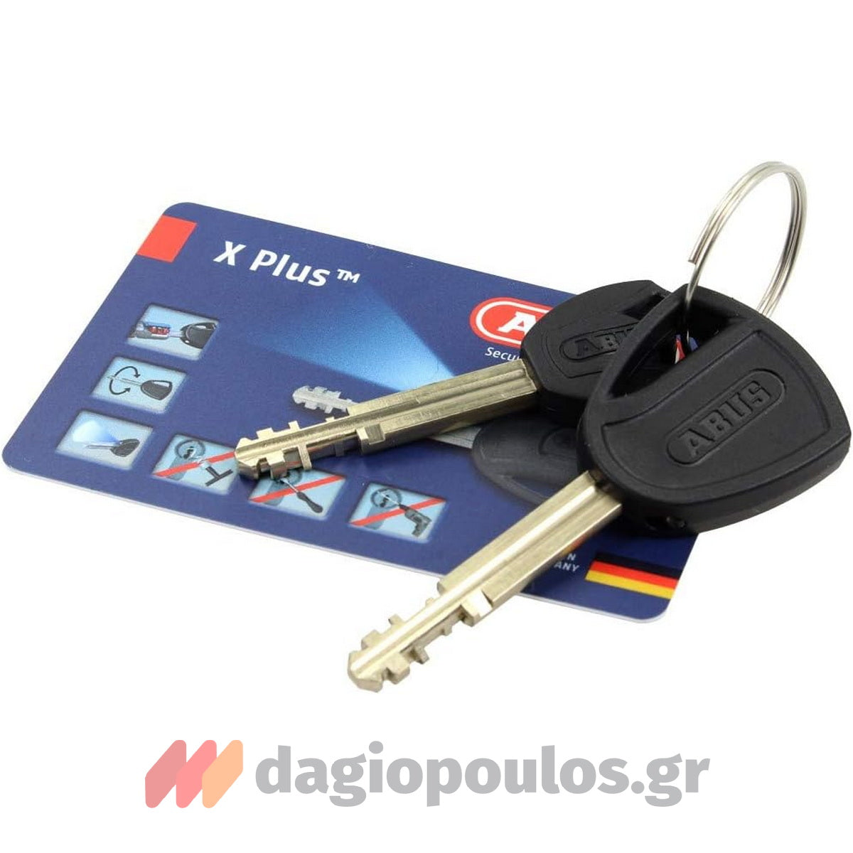 Abus 8008 GRANIT™ Detecto XPlus™ 2.0 Κλειδαριά Μοτοσυκλέτας Δισκόφρενου Με Συναγερμό