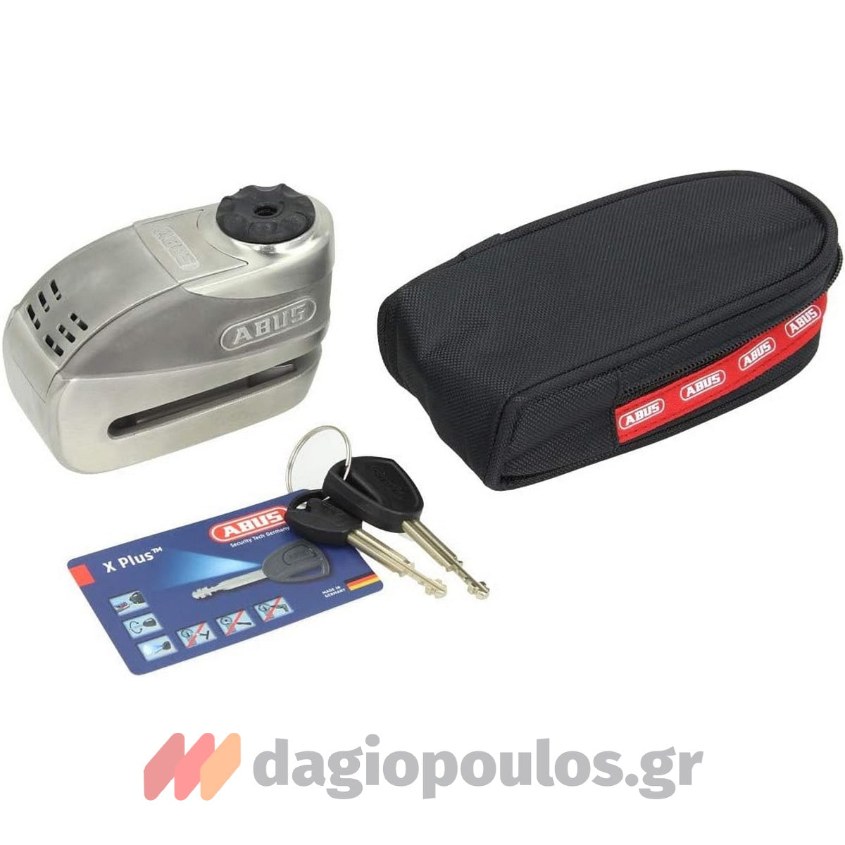 Abus 8008 GRANIT™ Detecto XPlus™ 2.0 Κλειδαριά Μοτοσυκλέτας Δισκόφρενου Με Συναγερμό