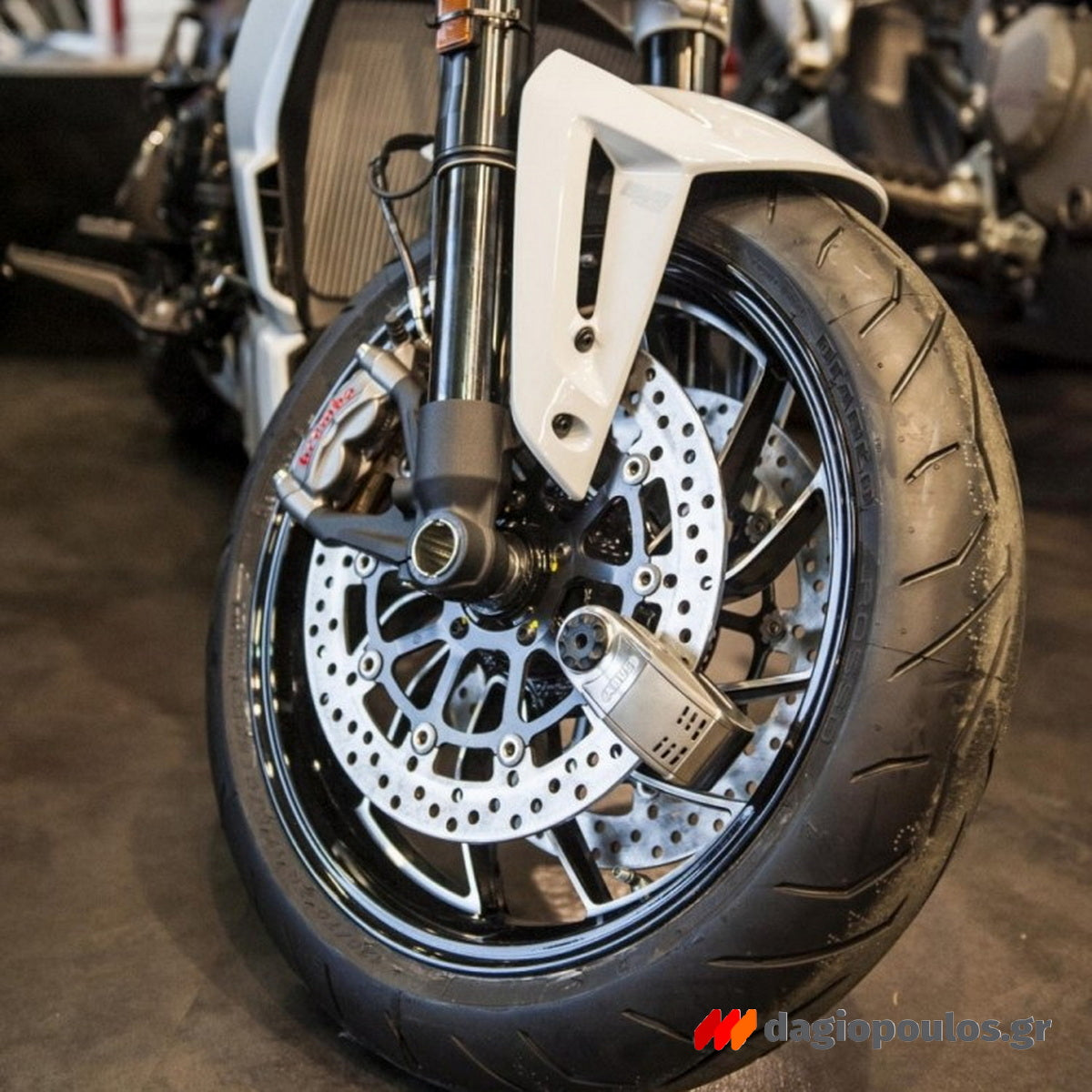 Abus 8008 GRANIT™ Detecto XPlus™ 2.0 Κλειδαριά Μοτοσυκλέτας Δισκόφρενου Με Συναγερμό