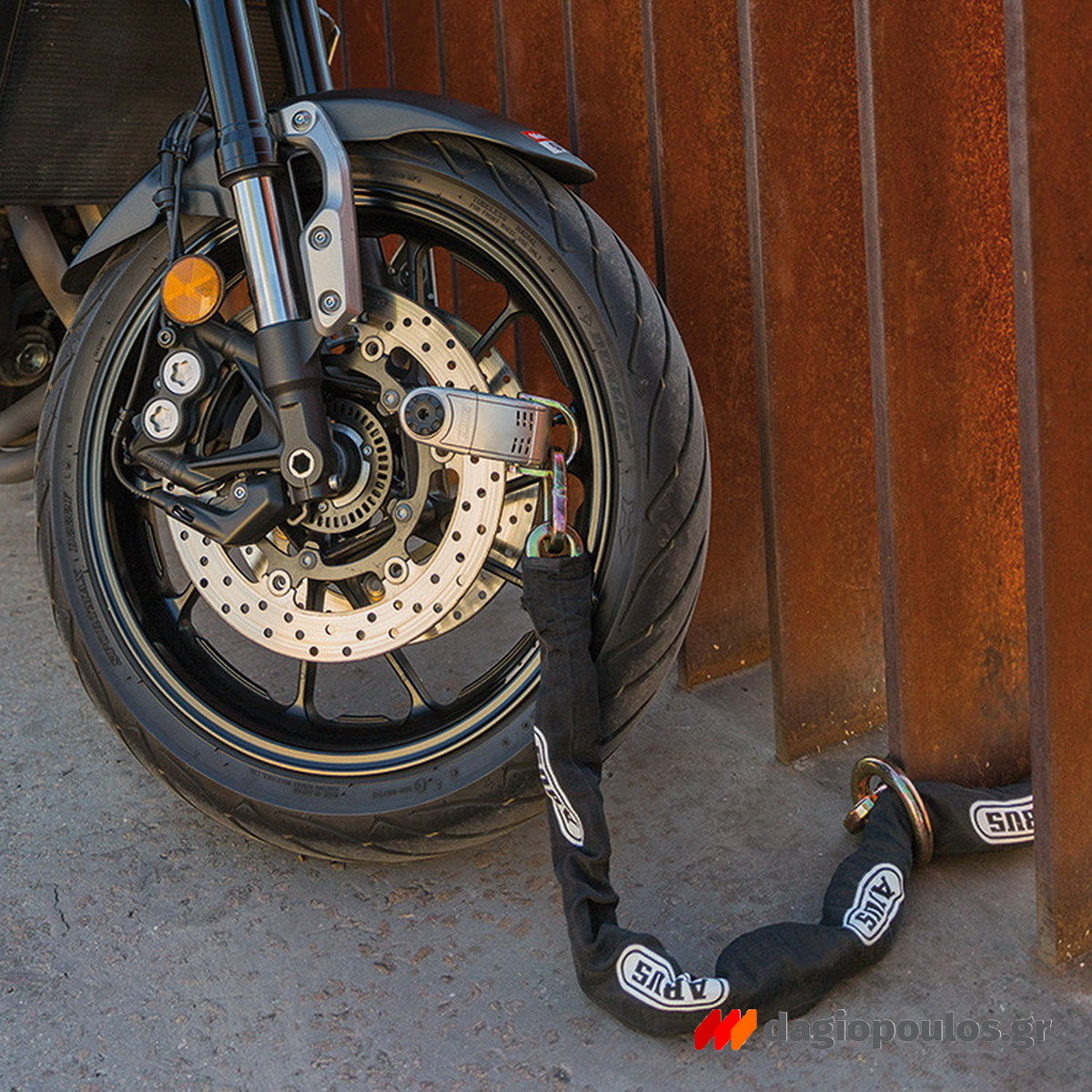 Abus 8008 GRANIT™ Detecto XPlus™ 2.0 Κλειδαριά Μοτοσυκλέτας Δισκόφρενου Με Συναγερμό