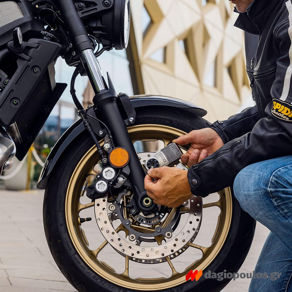 Abus 8008 GRANIT™ Detecto XPlus™ 2.0 Κλειδαριά Μοτοσυκλέτας Δισκόφρενου Με Συναγερμό