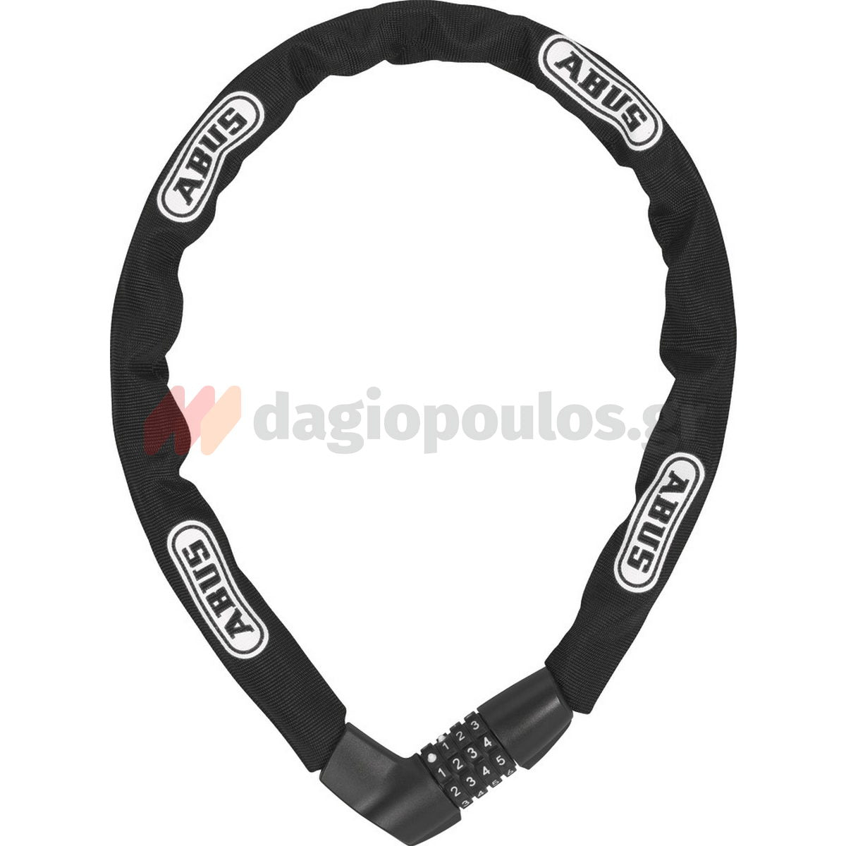 Abus 1385/85 Tresor Black Κλειδαριά Μοτοσυκλέτας - Ποδηλάτου Αλυσίδας Με Συνδυασμό 85cm