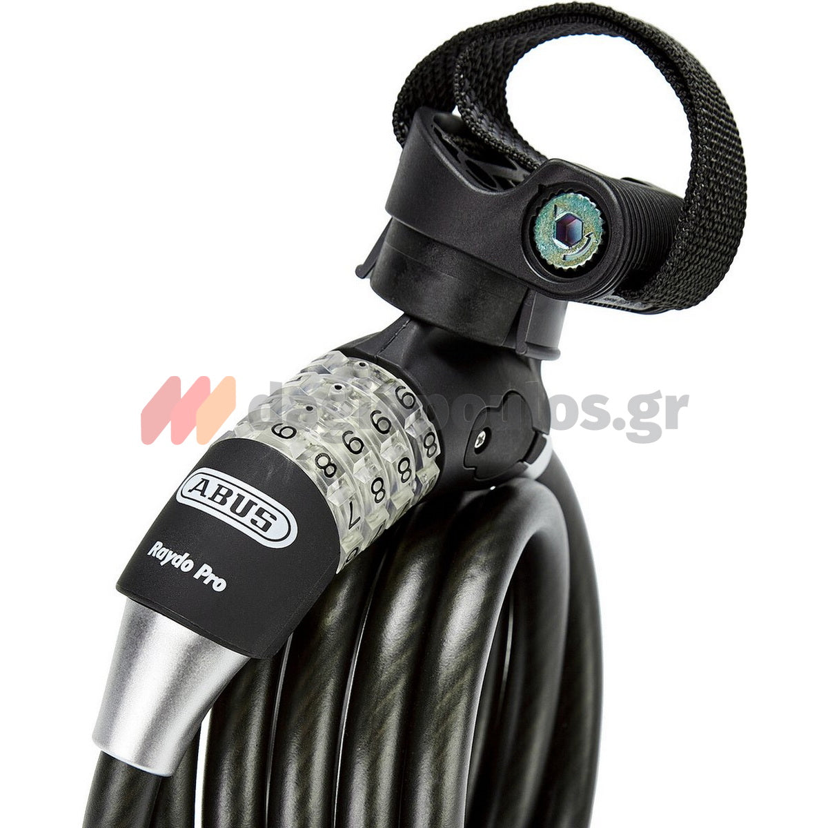 Abus 1450/185 Raydo Pro Κλειδαριά Ποδηλάτου Συρματόσχοινου Με Συνδυασμό 185cm