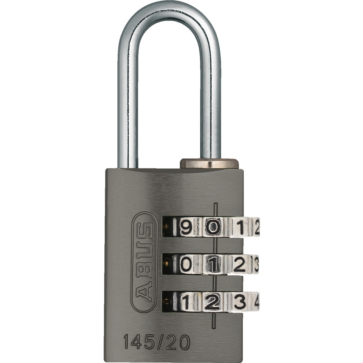 Abus 145/20 Titalium Λουκέτο Ασφαλείας Συνδυασμού 20mm TITANIUM