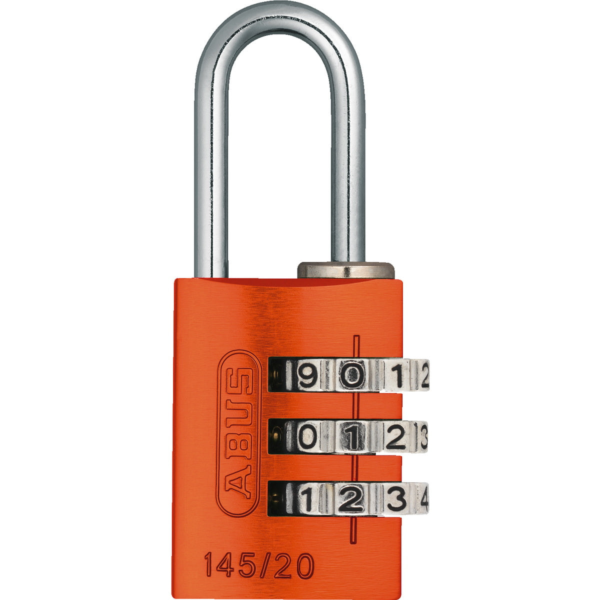 Abus 145/20 Titalium Λουκέτο Ασφαλείας Συνδυασμού 20mm ΠΟΡΤΟΚΑΛΙ