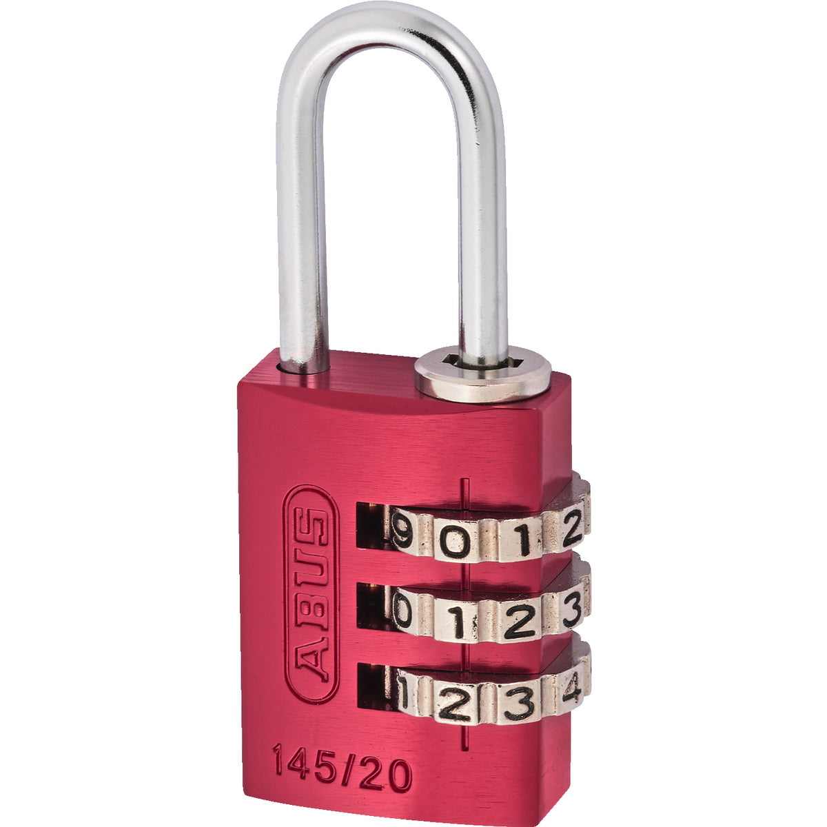 Abus 145/20 Titalium Λουκέτο Ασφαλείας Συνδυασμού 20mm ΚΟΚΚΙΝΟ