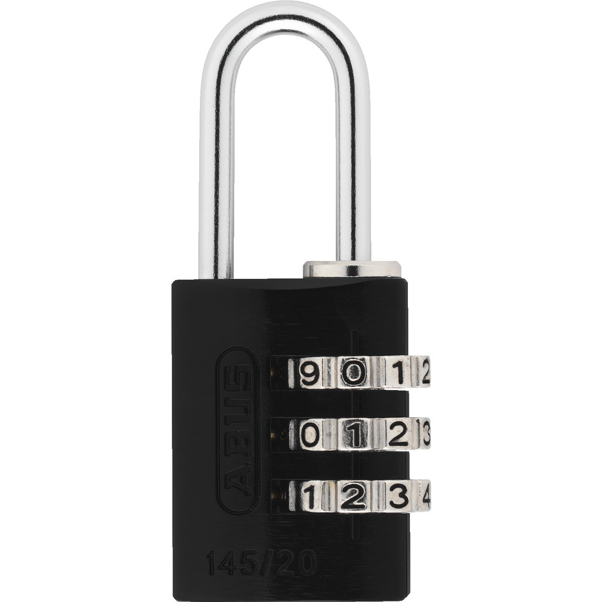 Abus 145/20 Titalium Λουκέτο Ασφαλείας Συνδυασμού 20mm ΜΑΥΡΟ