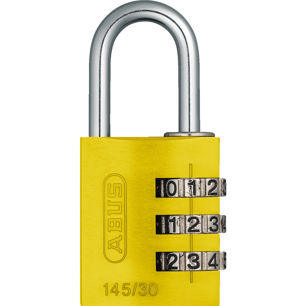 Abus 145/30 Titalium Λουκέτο Ασφαλείας Συνδυασμού 30mm ΚΙΤΡΙΝΟ