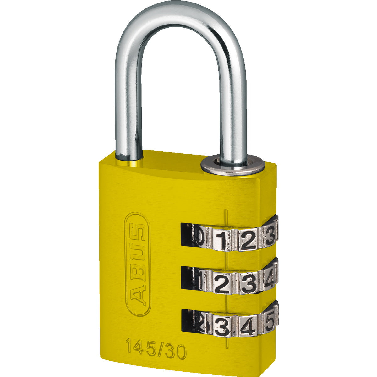Abus 145/30 Titalium Λουκέτο Ασφαλείας Συνδυασμού 30mm ΚΙΤΡΙΝΟ