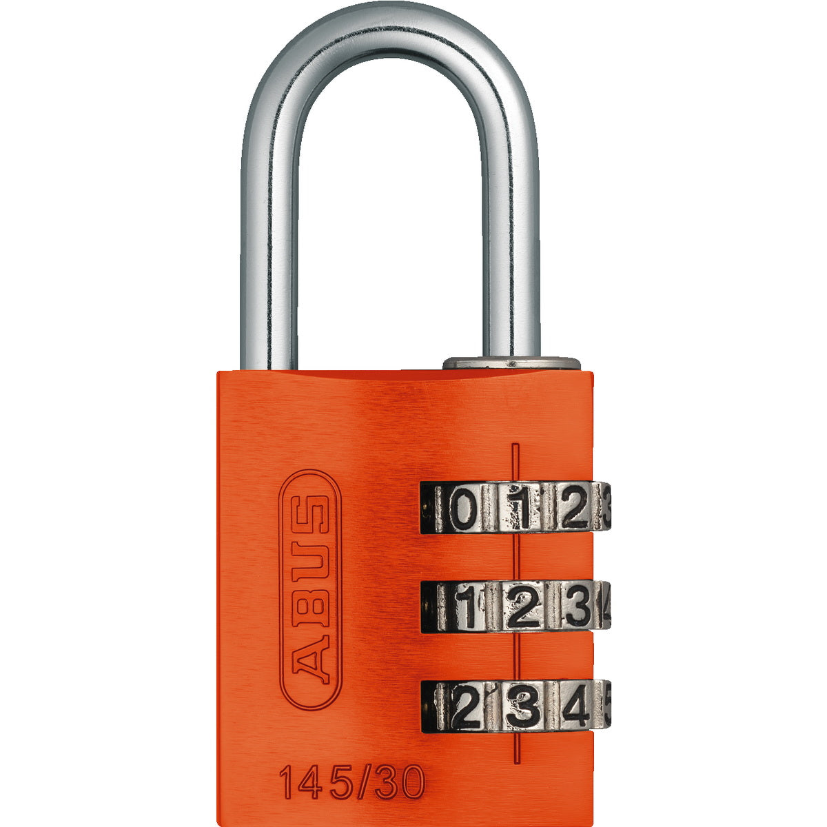 Abus 145/30 Titalium Λουκέτο Ασφαλείας Συνδυασμού 30mm ΠΟΡΤΟΚΑΛΙ