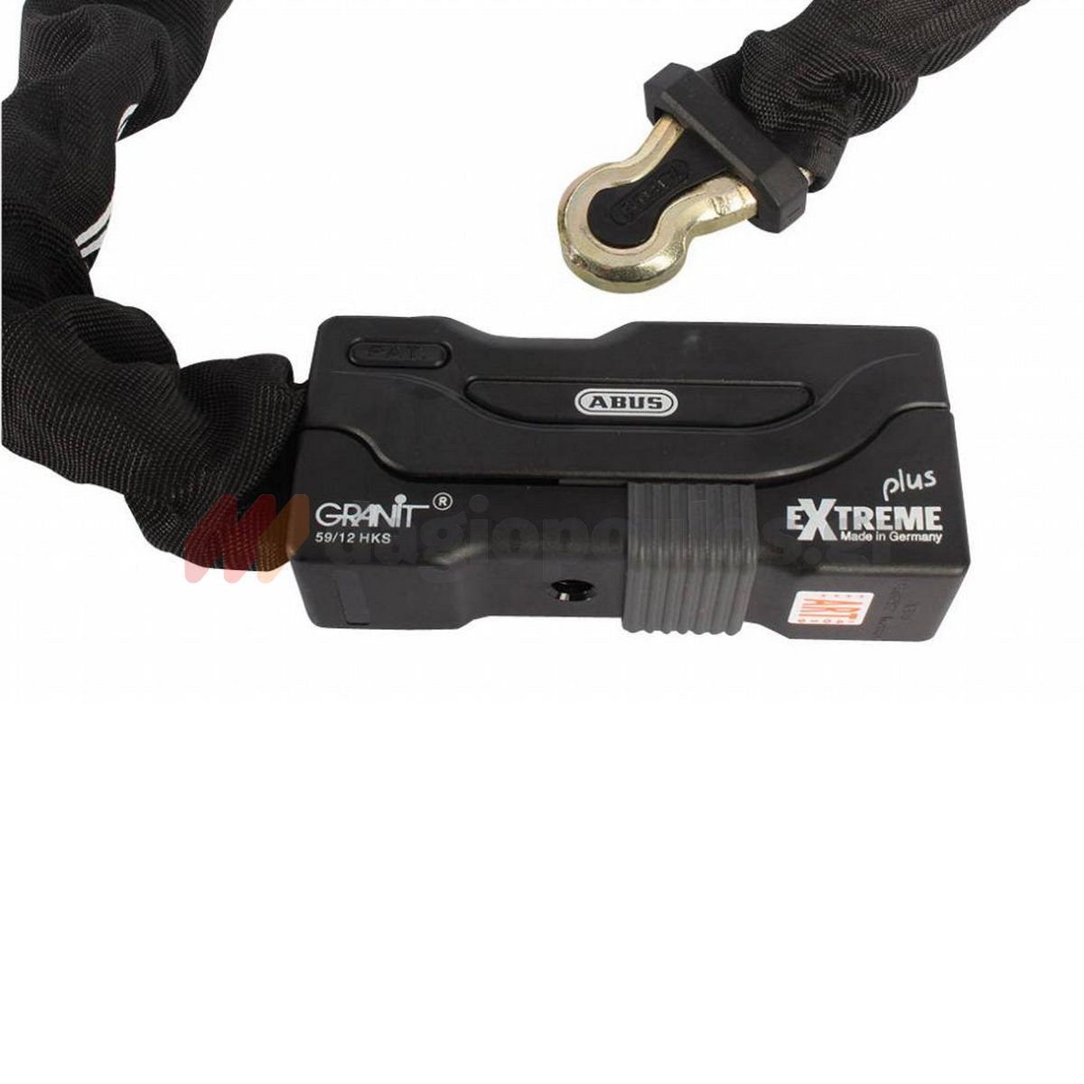 Abus 59/12HKS140 GRANIT™ Extreme XPlus™ Κλειδαριά Μοτοσυκλέτας - Ποδηλάτου Αλυσίδας Με Κλειδί 140cm