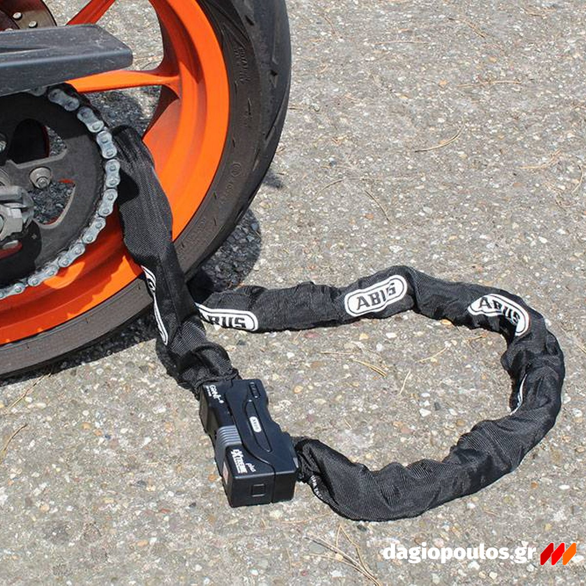 Abus 59/12HKS140 GRANIT™ Extreme XPlus™ Κλειδαριά Μοτοσυκλέτας - Ποδηλάτου Αλυσίδας Με Κλειδί 140cm