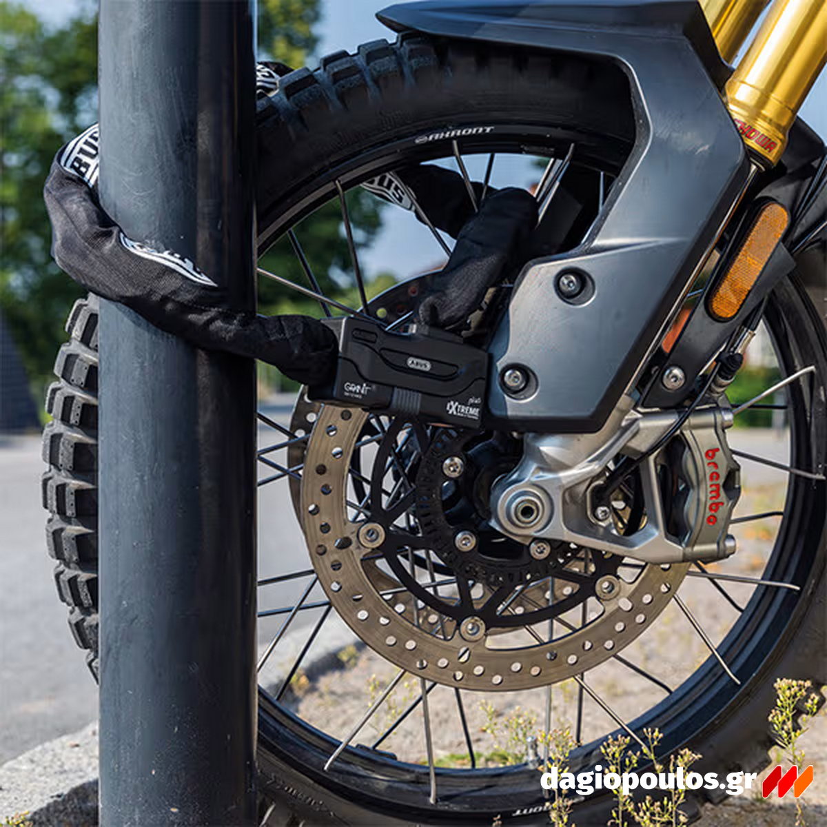 Abus 59/12HKS140 GRANIT™ Extreme XPlus™ Κλειδαριά Μοτοσυκλέτας - Ποδηλάτου Αλυσίδας Με Κλειδί 140cm