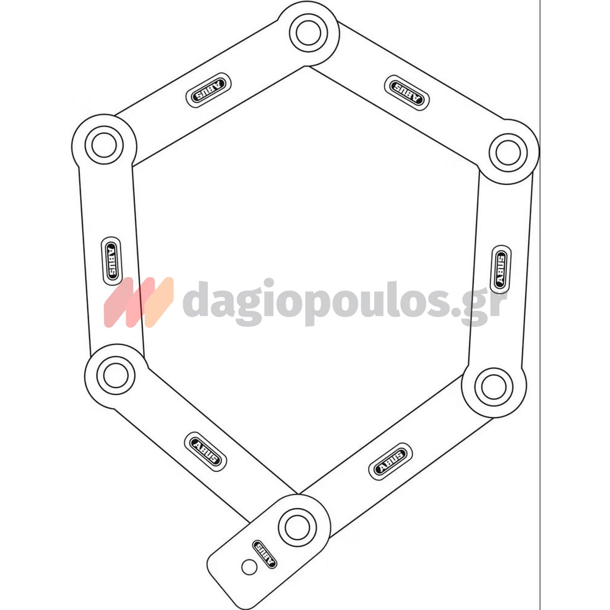 Abus 6100/90 BORDO™ Combo™ Κλειδαριά Μοτοσυκλέτας - Ποδηλάτου Αρθρωτή Με Συνδυασμό