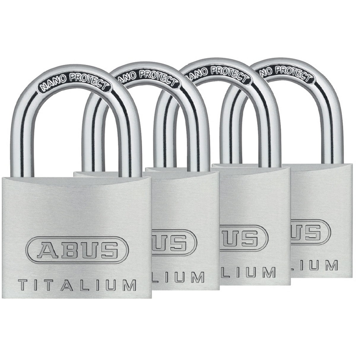 Abus 64Ti/40 Titalium Λουκέτα Ασφαλείας 40mm Σετ 4 Τεμ ΟΜΟΙΟ ΚΛΕΙΔΙ