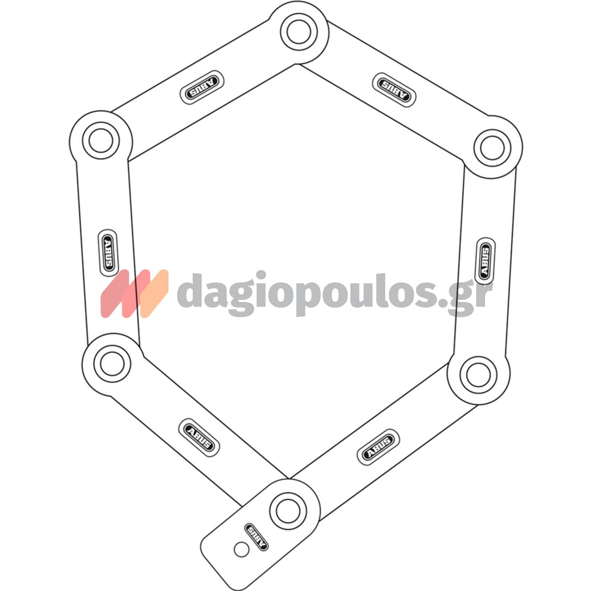 Abus 6500/85 BORDO™ GRANIT™ XPlus™ Κλειδαριά Μοτοσυκλέτας - Ποδηλάτου Αρθρωτή