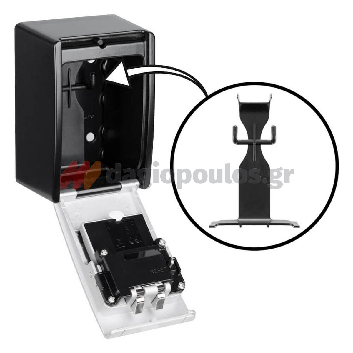 Abus 787 BIG LED KeyGarage Κλειδοθήκη Ασφαλείας Επιτοίχεια Με Συνδυασμό και LED Φωτισμό Μεγάλης Χωρητικότητας