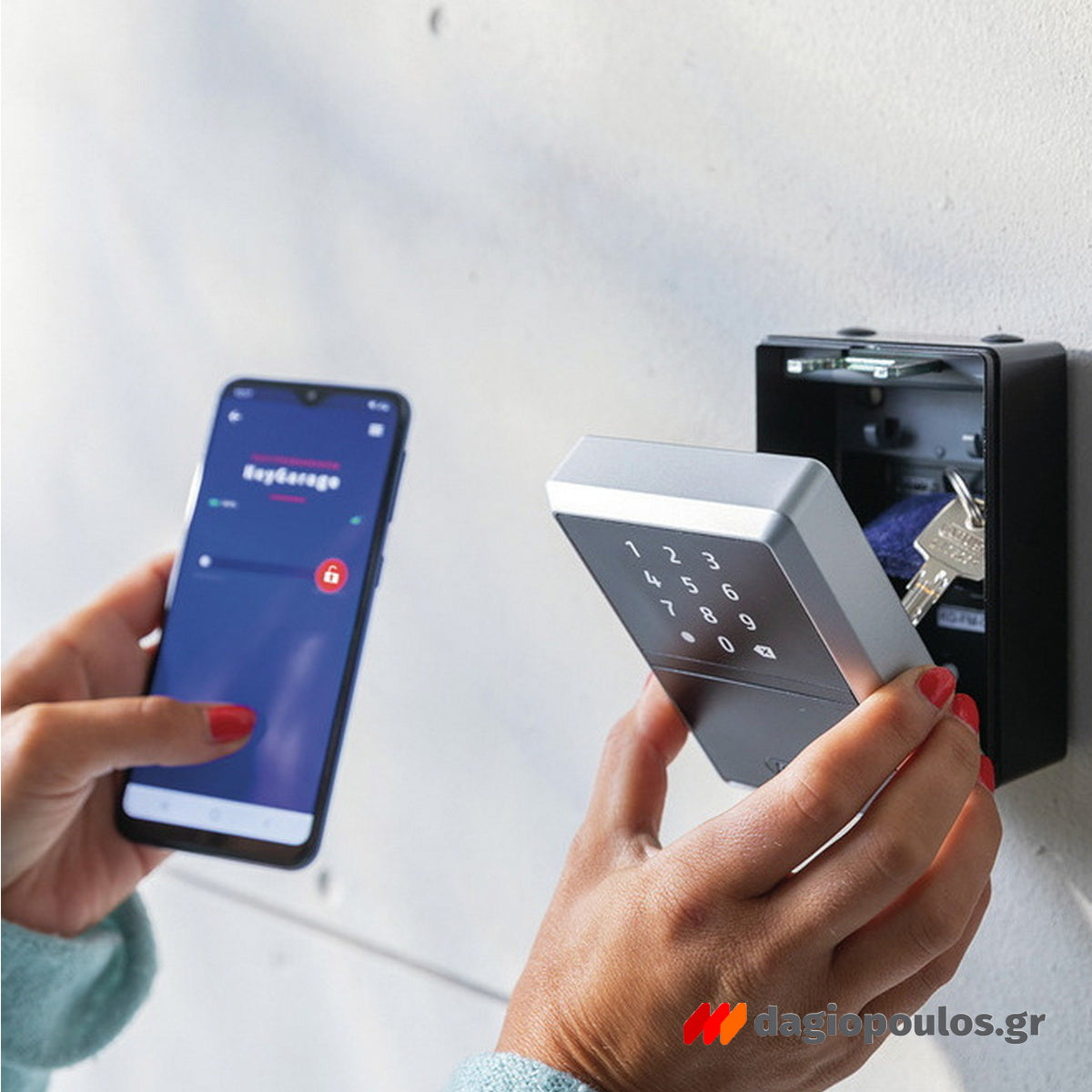 Abus 787 Smart KeyGarage One Κλειδοθήκη Ασφαλείας Επιτοίχεια Με Κλείδωμα Μέσω Bluetooth