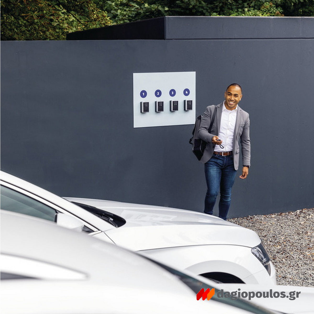 Abus 787 Smart KeyGarage One Κλειδοθήκη Ασφαλείας Επιτοίχεια Με Κλείδωμα Μέσω Bluetooth