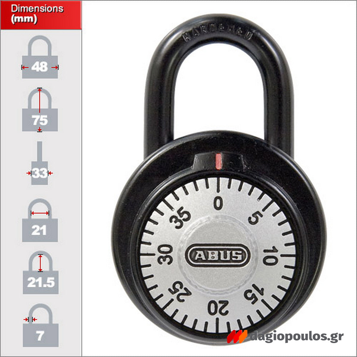Abus 78/50 Λουκέτο Συνδυασμού 50mm