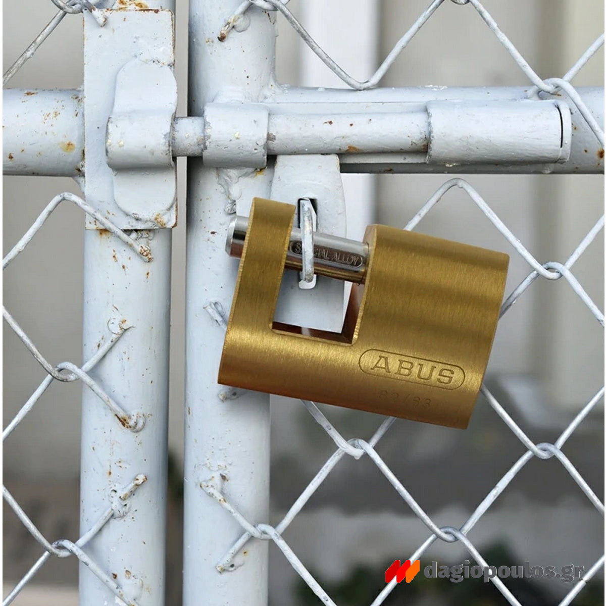Abus 82/70 Monoblock Λουκέτο Πείρου (Τάκος) Ορειχάλκινος Με Ατσάλινο Πείρο 70mm