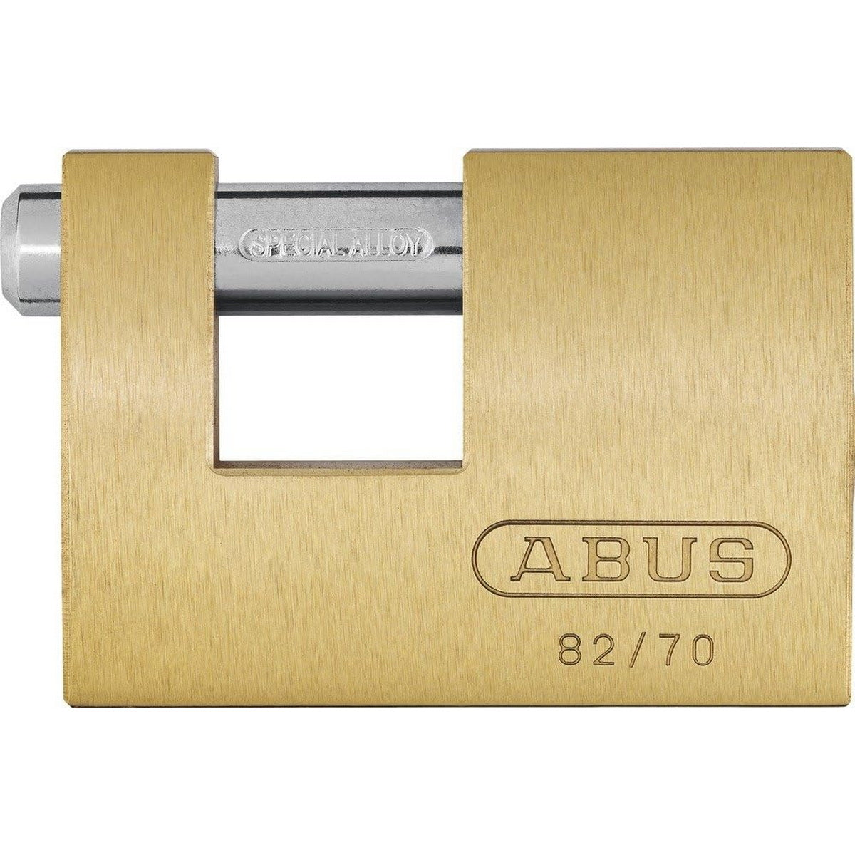 Abus 82/70 Monoblock Λουκέτο Πείρου (Τάκος) Ορειχάλκινος Με Ατσάλινο Πείρο 70mm