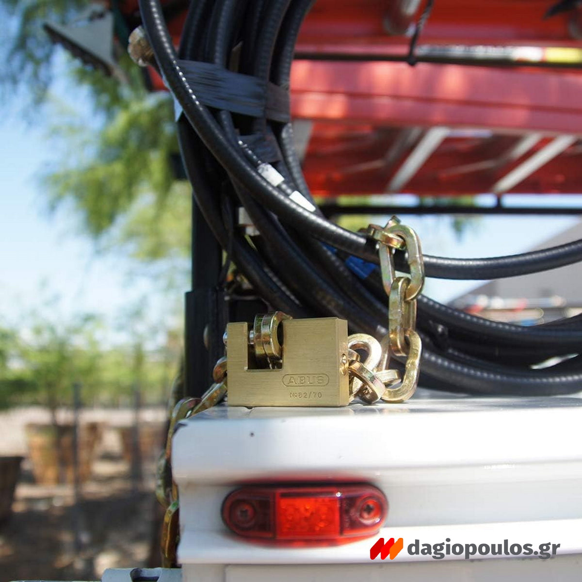 Abus 82/90 Monoblock Λουκέτο Πείρου (Τάκος) Ορειχάλκινος Με Ατσάλινο Πείρο 90mm