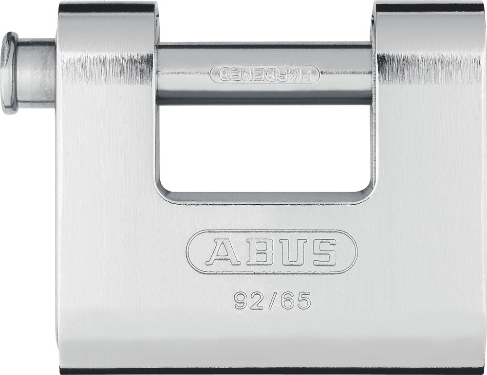 Abus 92/65 Monobloc Λουκέτο Πείρου (Τάκος) Ορειχάλκινος Με Ατσάλινο Πείρο & Επένδυση Ατσάλι 65mm