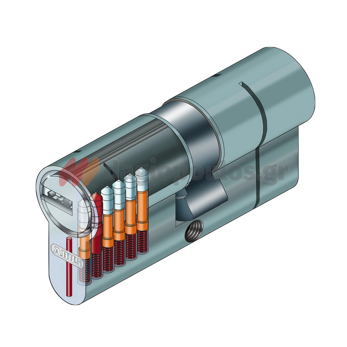 Abus D66PSN Κύλινδρος Υπερασφαλείας ΝΙΚΕΛ