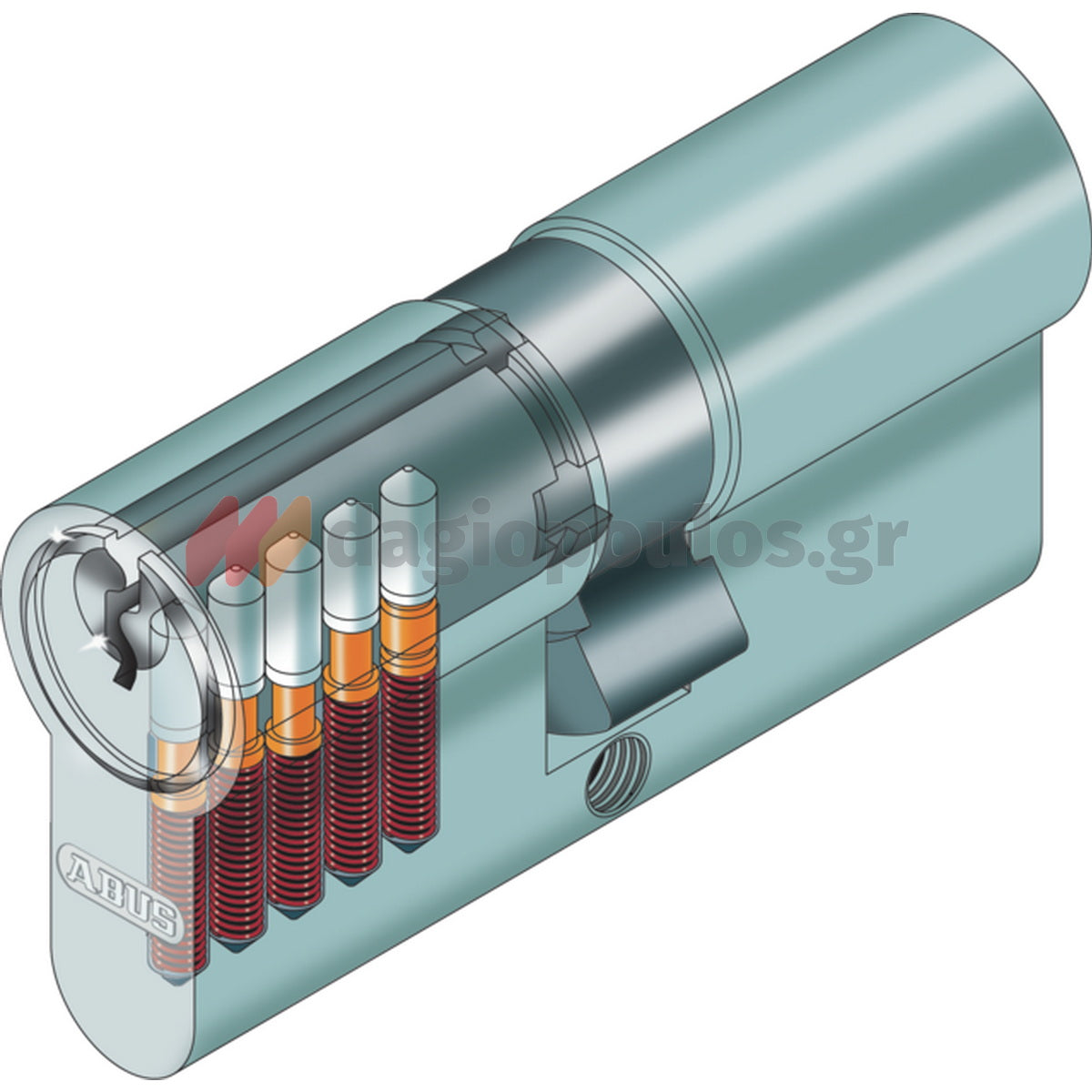 Abus E50N Κύλινδρος Ασφαλείας ΝΙΚΕΛ