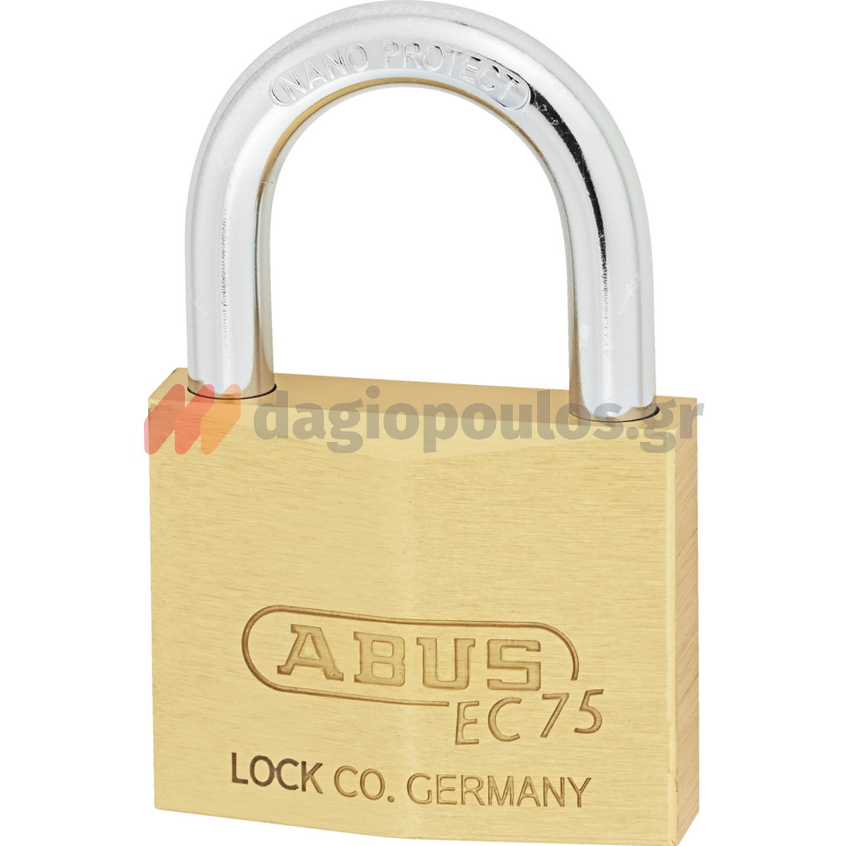 Abus EC 75/50 Λουκέτο Ορειχάλκινο Με Κλειδί Ασφαλείας 50mm