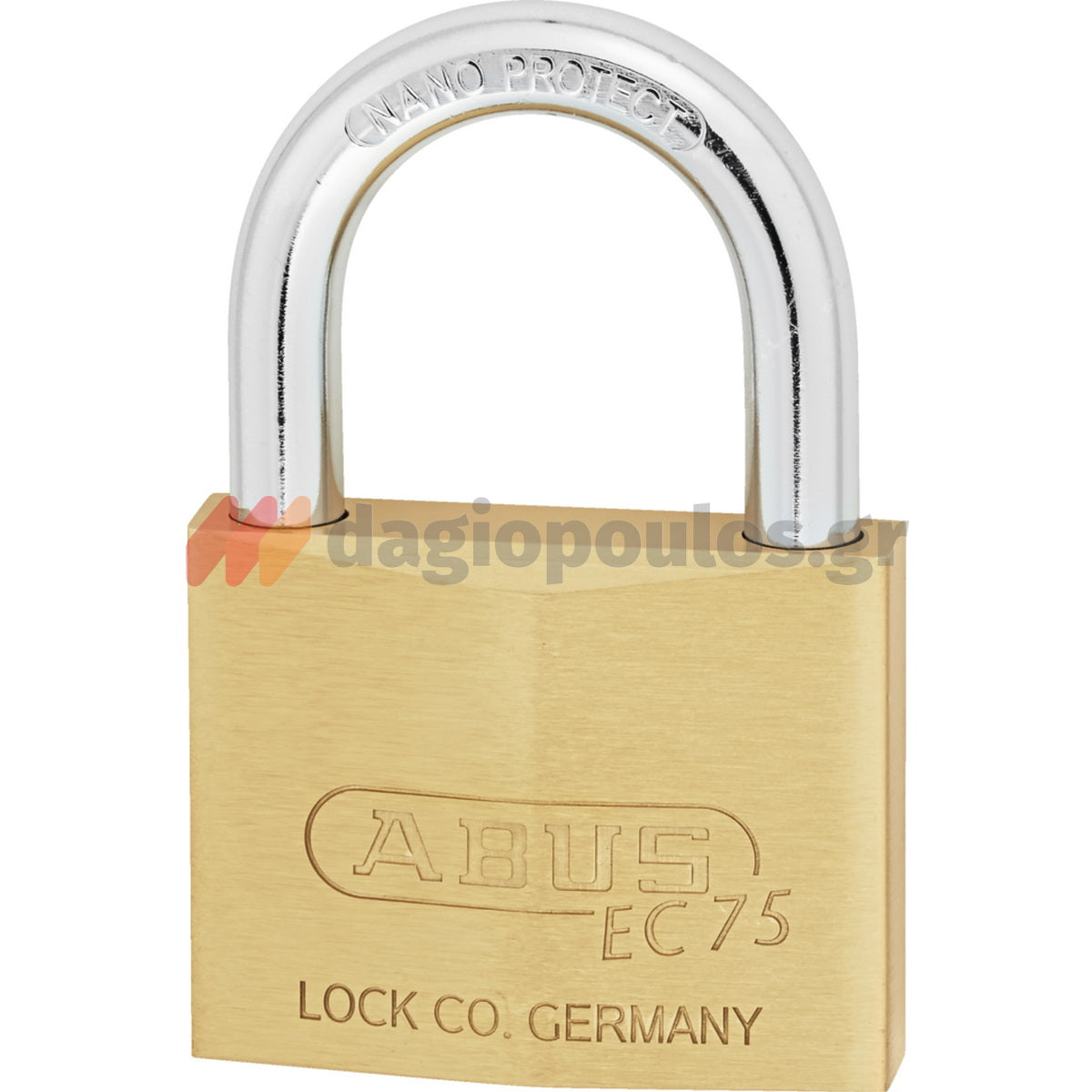 Abus EC 75/60 Λουκέτο Ορειχάλκινο Με Κλειδί Ασφαλείας 60mm