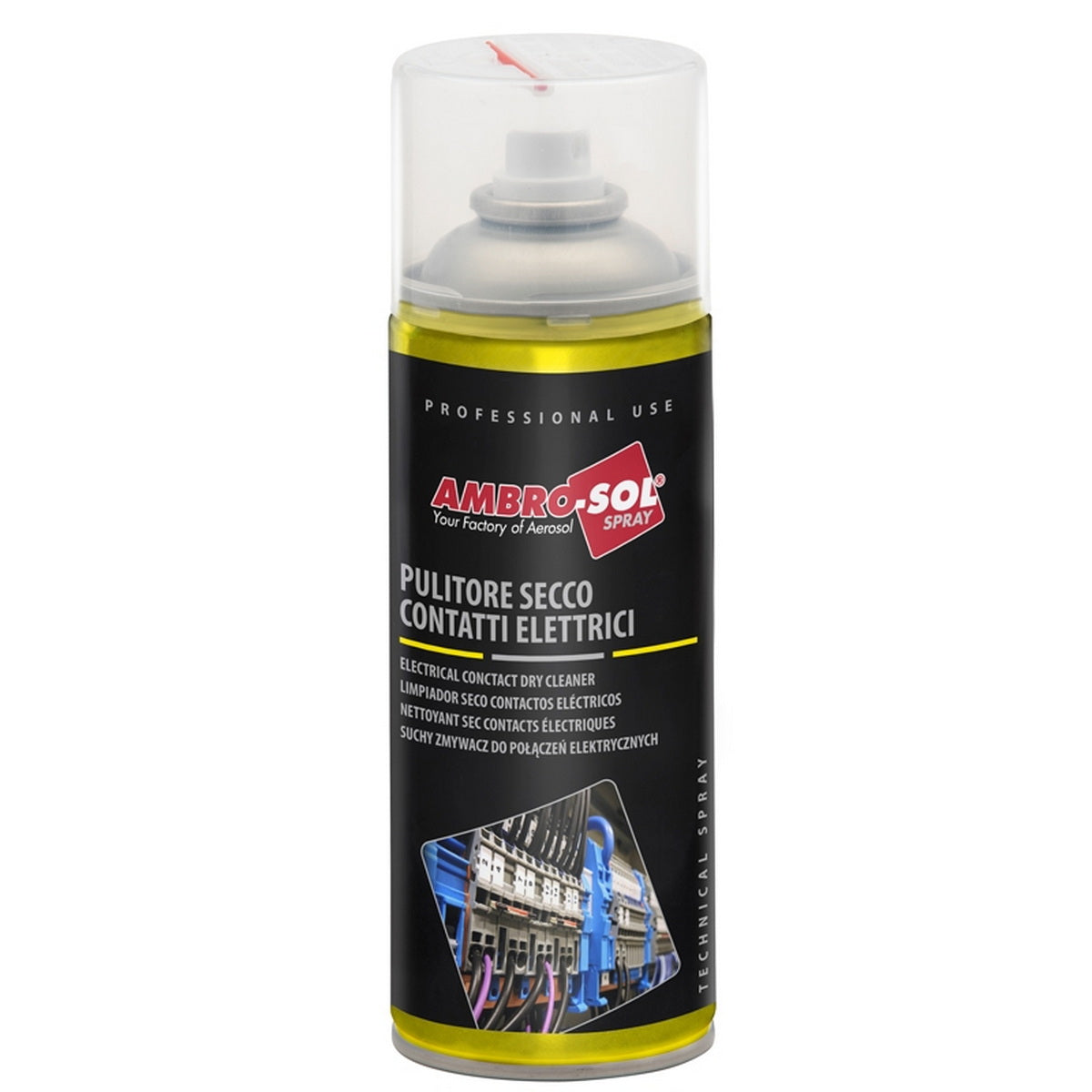 Ambrosol Pulitore Secco Contatti Elettrici Spray Επαφών ΧΩΡΙΣ ΛΑΔΙ 400ml