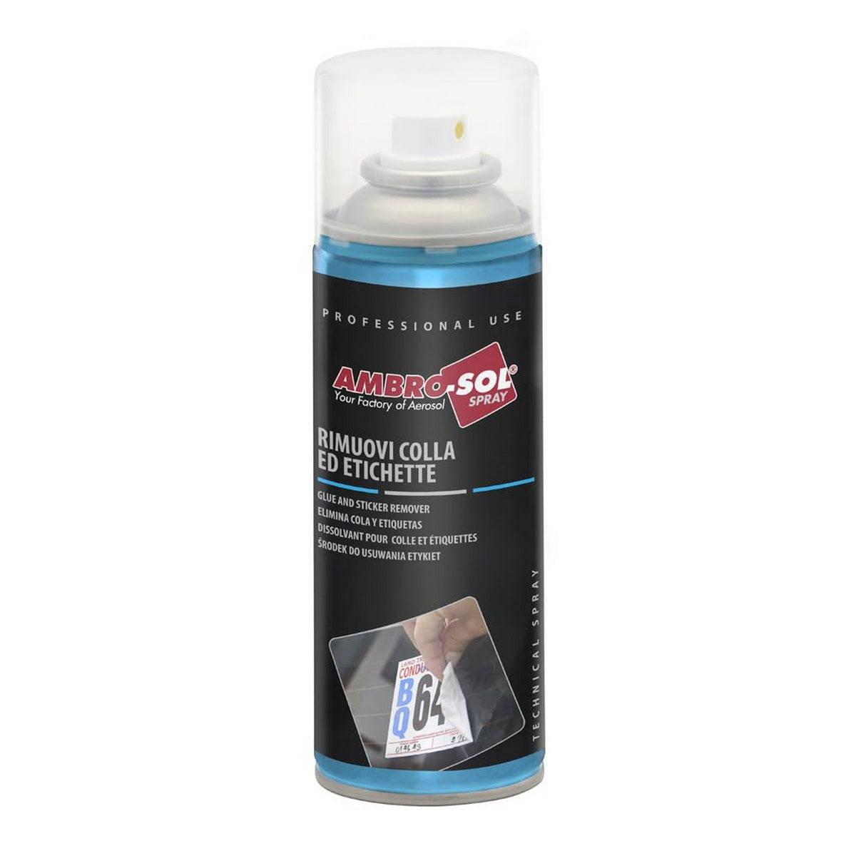 Ambrosol Rimuovi Colla Etichette Spray Καθαριστικό Κόλλας & Αυτοκόλλητων 200ml