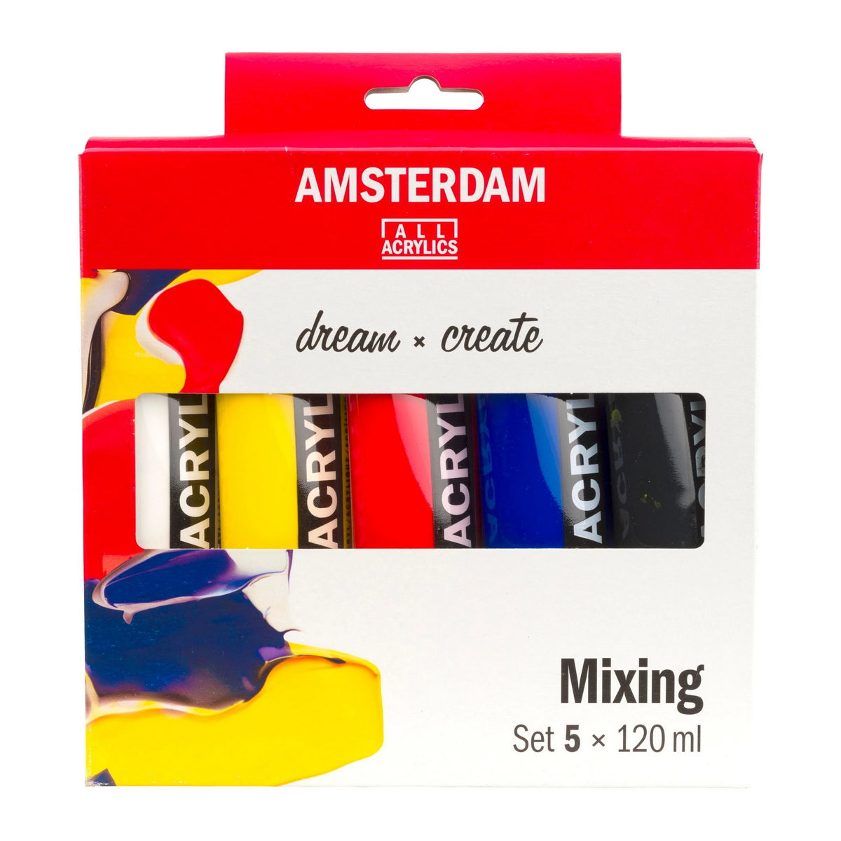 Amsterdam Acrylic Mixing Set Βασικό Σετ Ακρυλικών Χρωμάτων Σετ 5 Τεμ 120ml