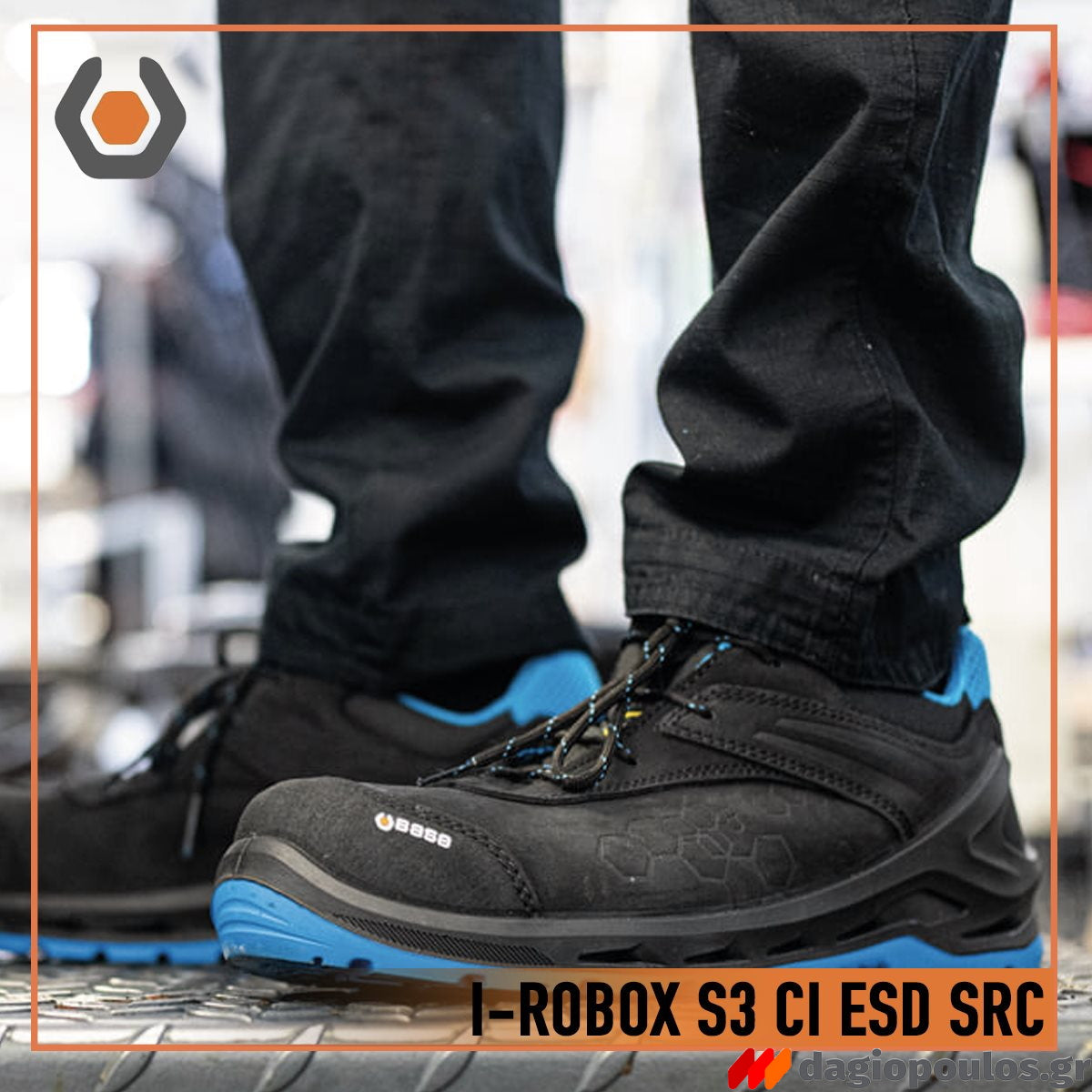 Base I-Robox S3 CI ESD SRC Παπούτσια Ασφαλείας Χαμηλά Με Προστασία Πολυμερές