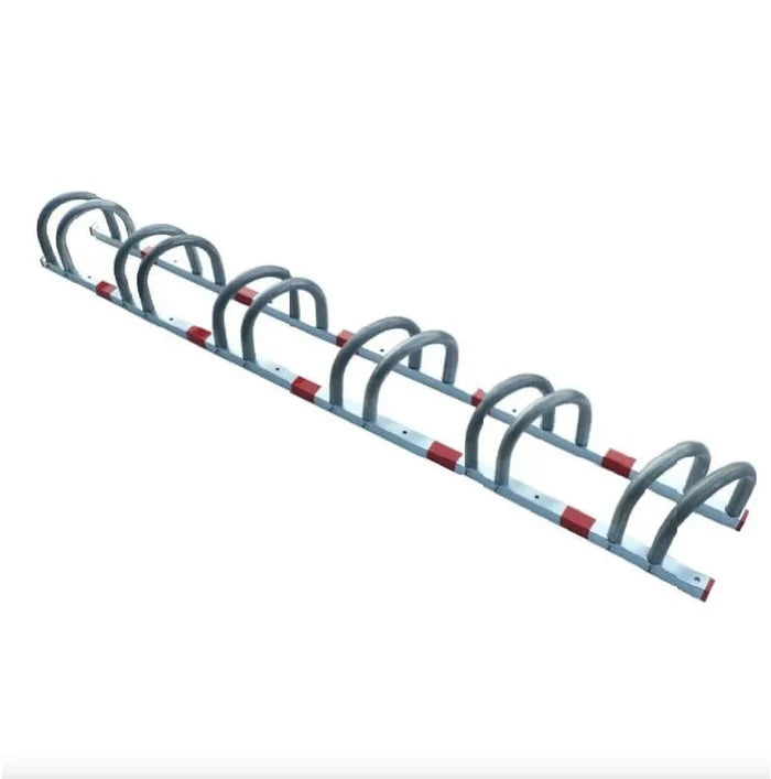 Μπάρα Στάθμευσης Φύλαξης Ποδηλάτων Διαγώνια Γαλβανιζέ 6 Θέσεων